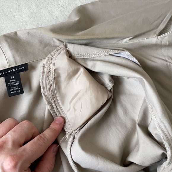 Chic cropped Trench Coat with Metal Stud detailing on Collar - Picture 16 of 16